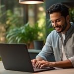 Image of web manager working