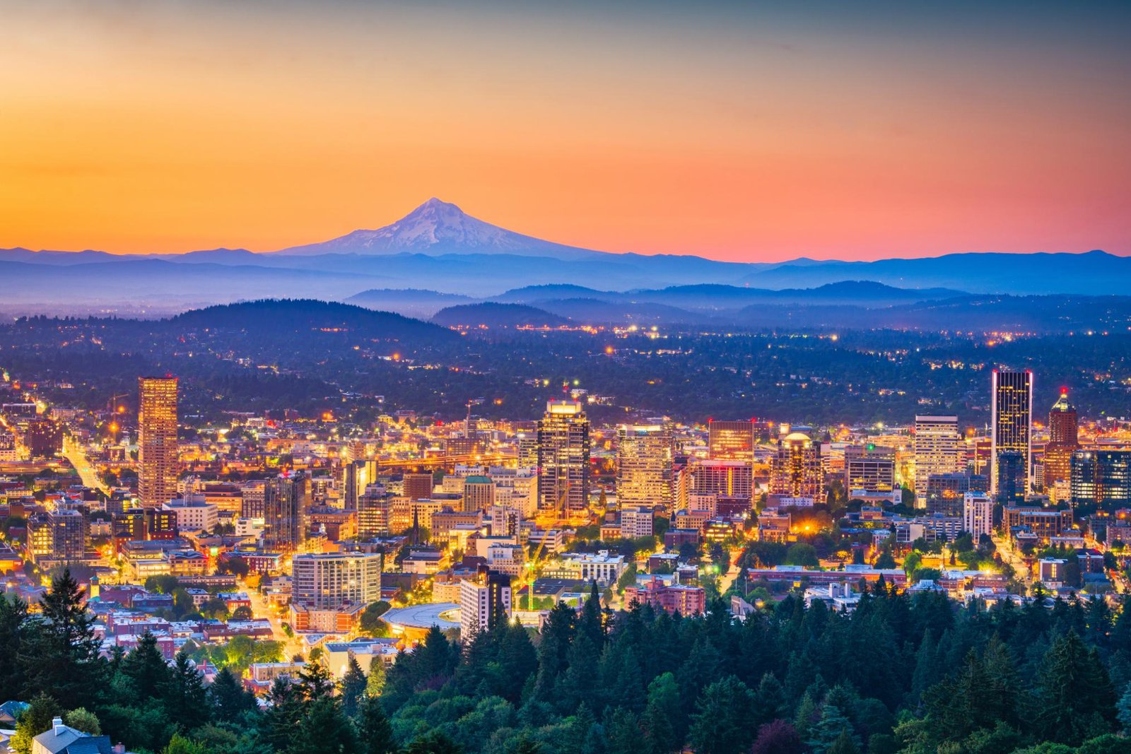 View of Oregon skyline