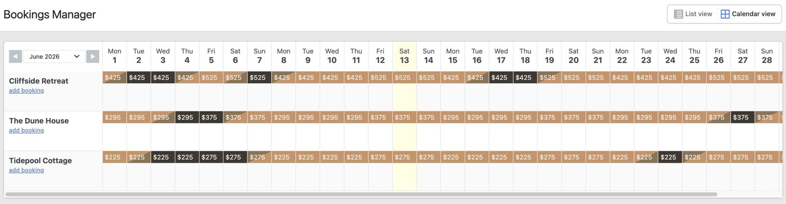 Image of WP Booking System - Manage bookings using easy to use calendar
