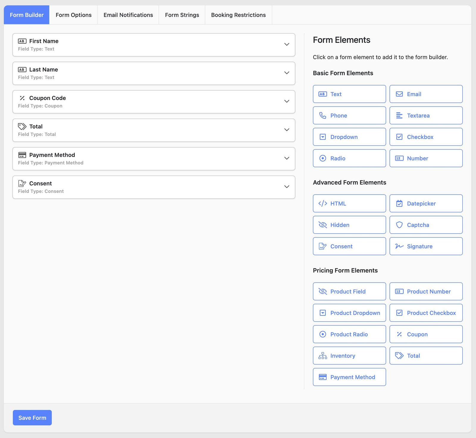 Image of WP Booking System - Complex form builder